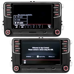 SCUMAXCON RCD360 Series Car Stereo for VW & Skoda | CarPlay, Android Auto, Bluetooth, RVC | Drop-In Replacement