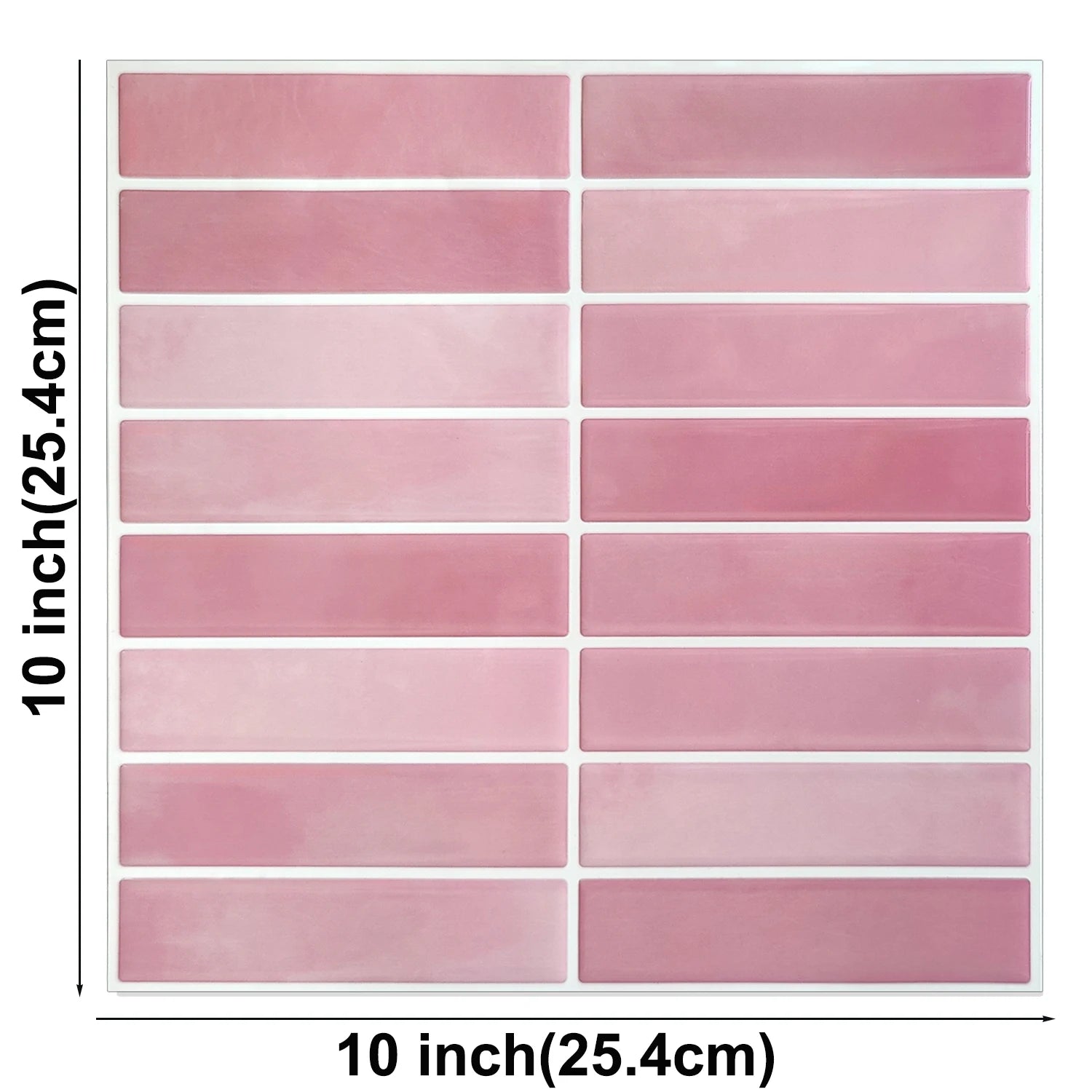 10 Sheets Peel and Stick Tiles 3D Waterproof Wall Tiles