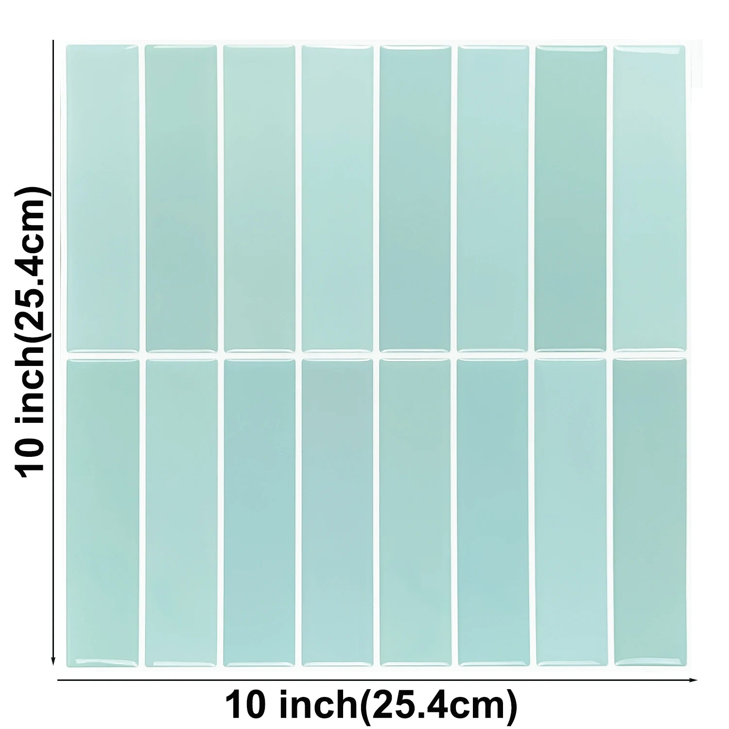 10 Sheets Peel and Stick Tiles 3D Waterproof Wall Tiles