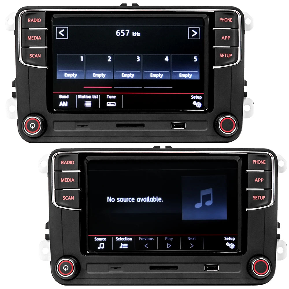 SCUMAXCON RCD360 Series Car Stereo for VW & Skoda | CarPlay, Android Auto, Bluetooth, RVC | Drop-In Replacement