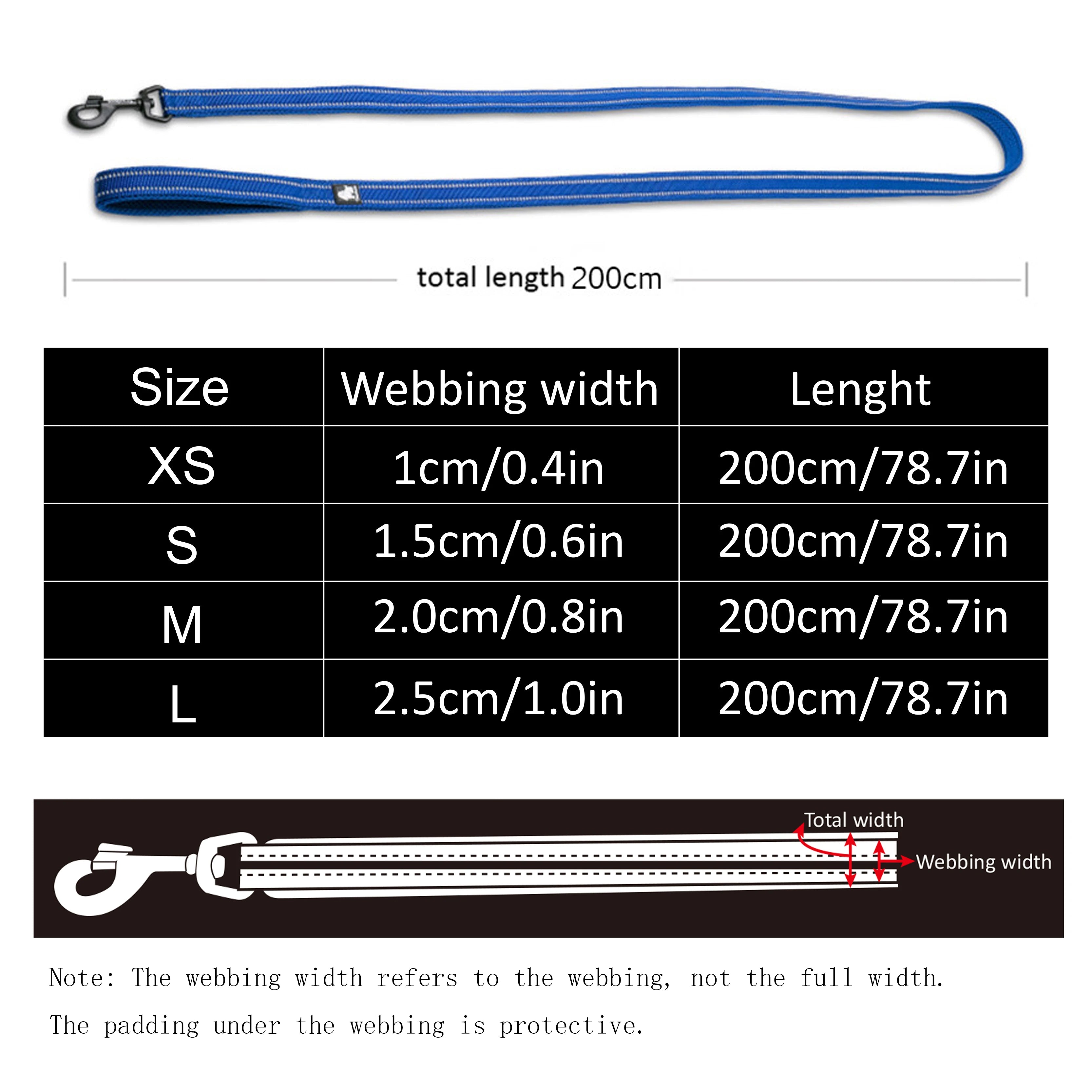 Truelove Soft Pet Leash Reflective Nylon Mesh Padded Puppy Large Dog or Cat Walking Training