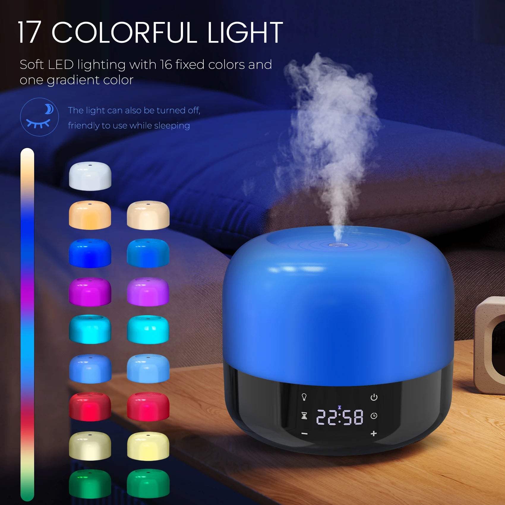 Portable Mini Air Humidifier - USB Power Aroma Diffuser for Travel & Car