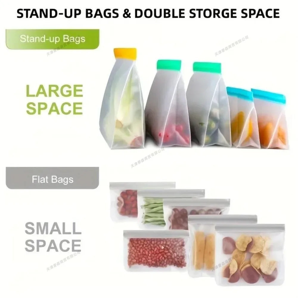3pcs Leakproof Containers Silicone Food Storage