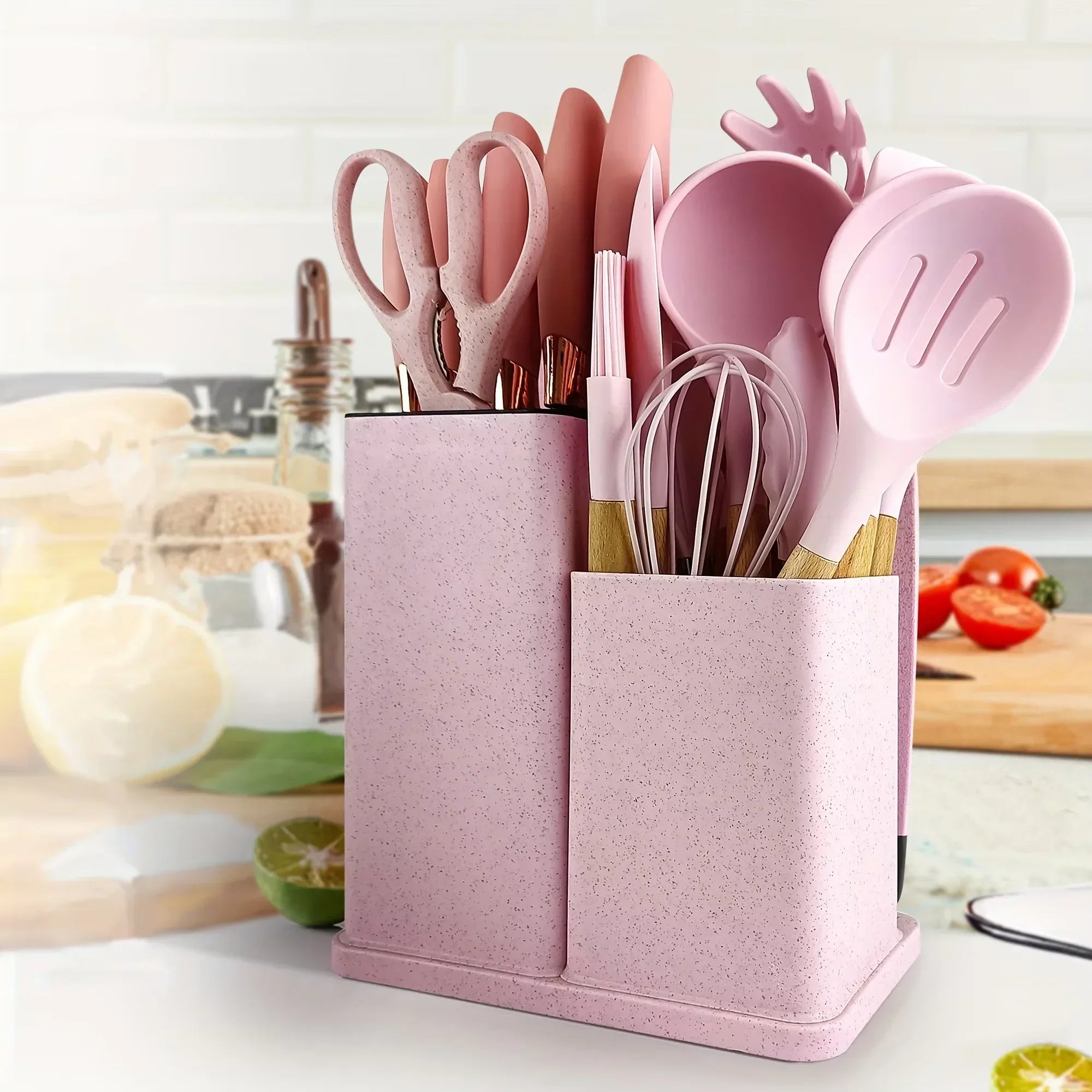 Heat-Resistant Silicone Kitchen Utensil Set - Non-Stick Cooking