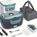 Electric Lunch Box Food Warmer - 1.5L 60W Portable Heated Lunch Container for Car/Office