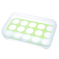 15-Grid Egg Storage Tray - Compact Refrigerator Egg Holder for Daily Use