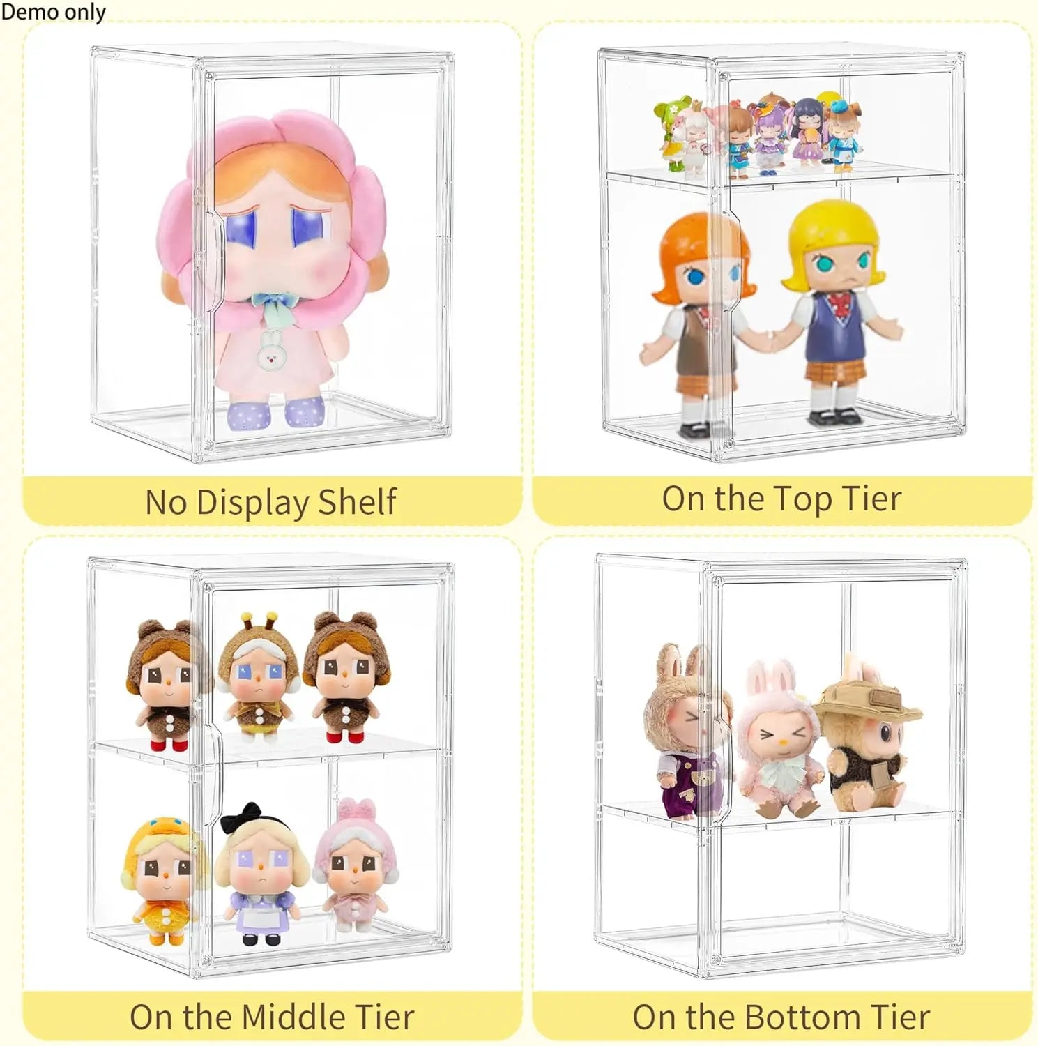 Transparent Display Box - Acrylic Storage Case for Collectibles & Action Figures