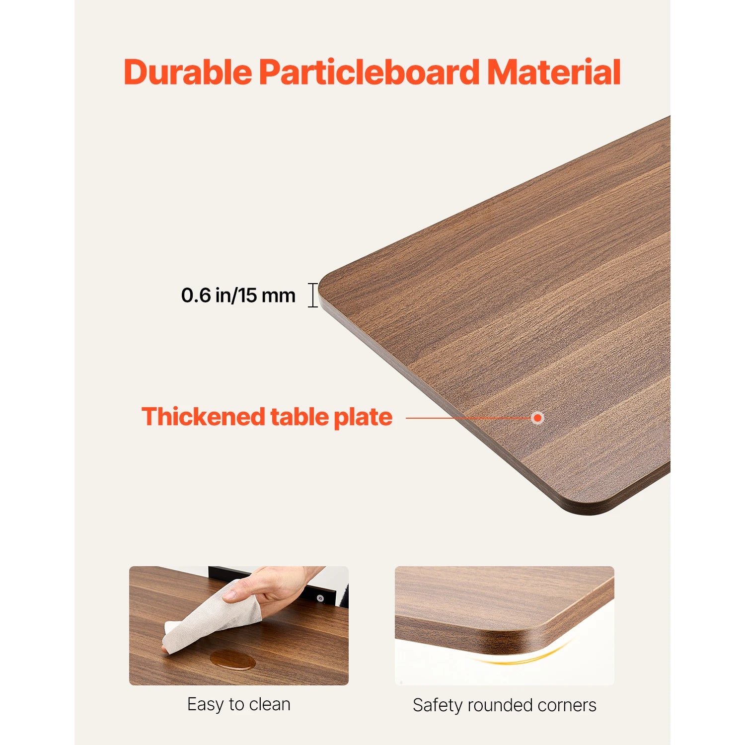 SucceBuy Overbed Table Mobile Bed Side Table