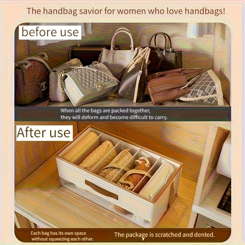 Dust-Proof Handbag Storage Bag - Clear Purse Organizer for Closet Hanging