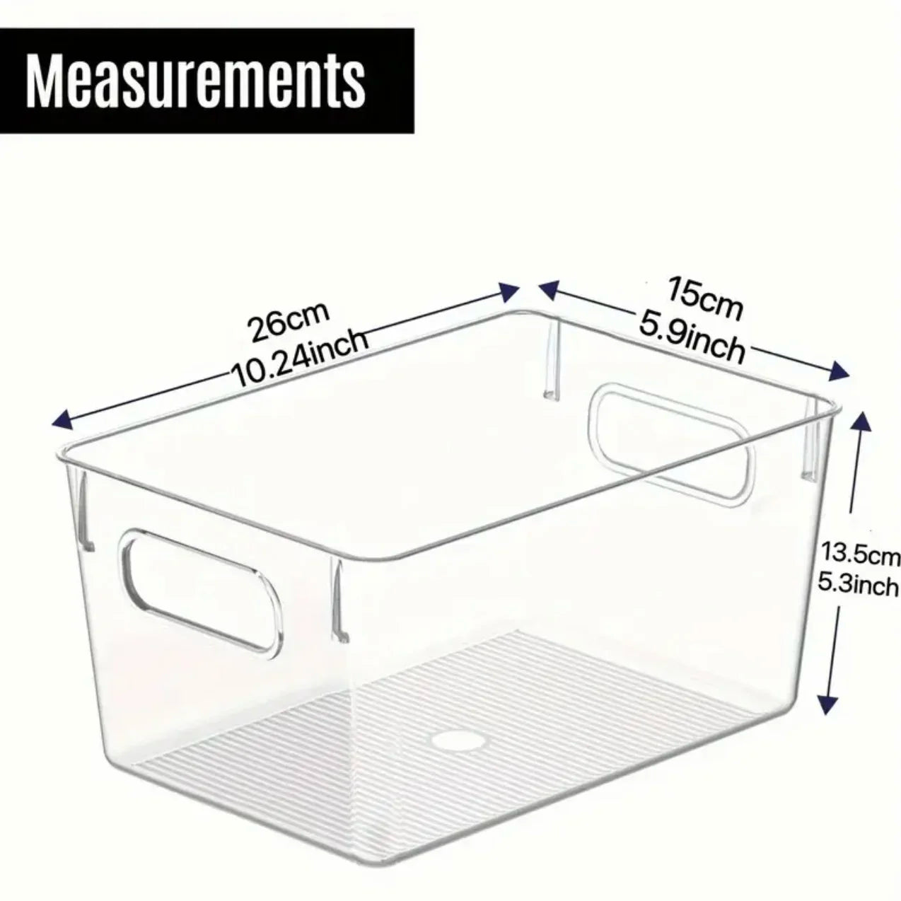 4-Pack Clear Plastic Storage Bins - Stackable Home & Office Organization Containers