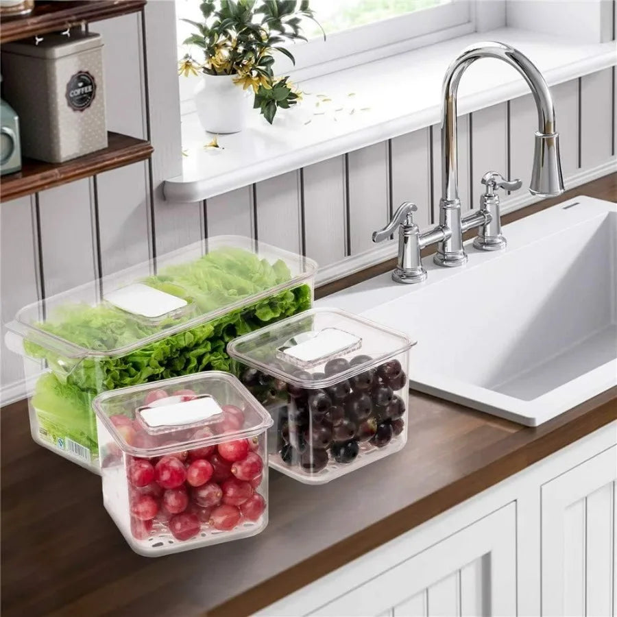 Fridge Produce Saver Food Storage Bin Containers