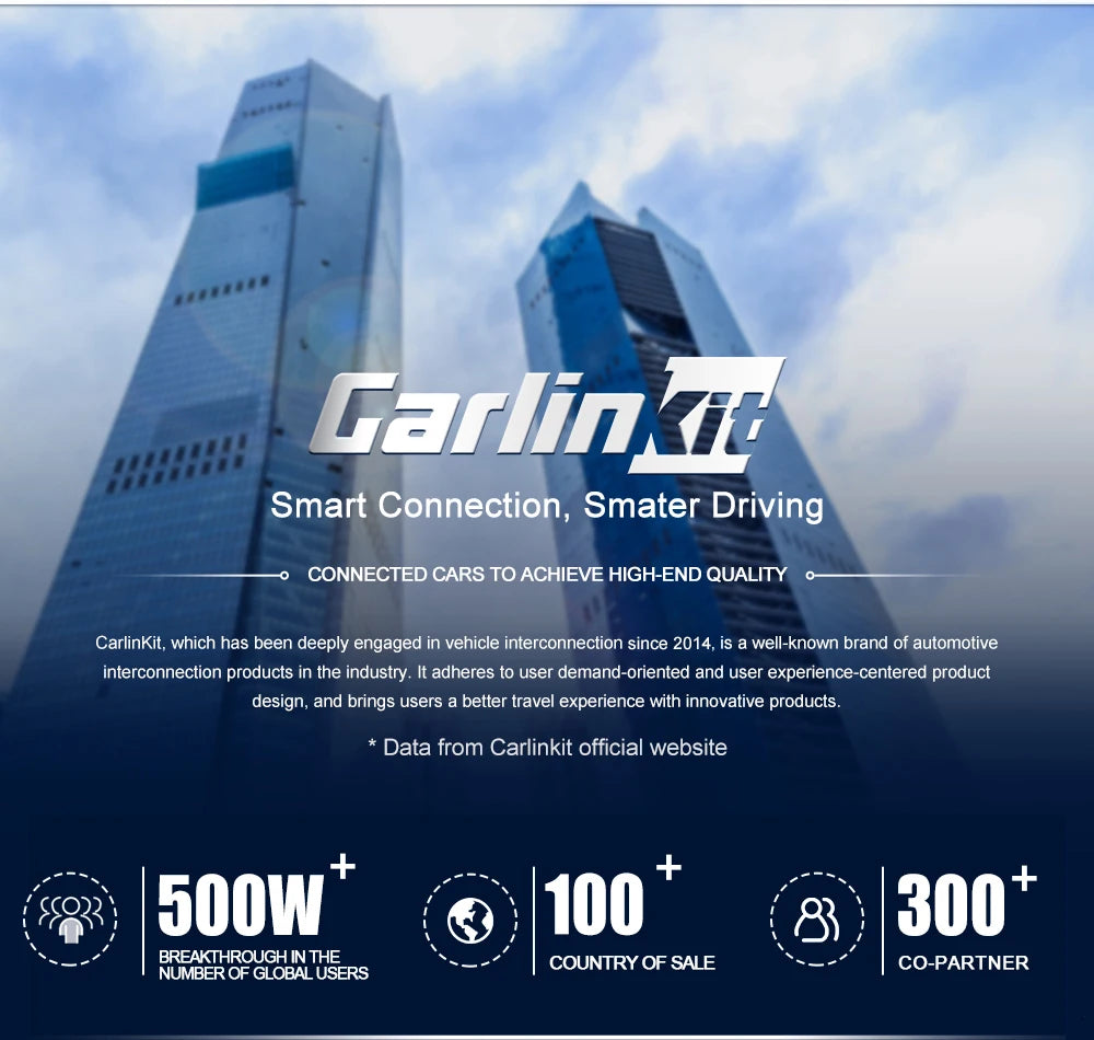 CarlinKit Wireless CarPlay & Android Auto Adapter | 5.0 / 4.0 | Plug & Play, Auto-Connect