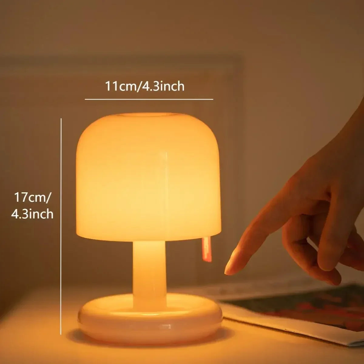 LED Touch Table Lamp Sunset Night Light USB Rechargeable