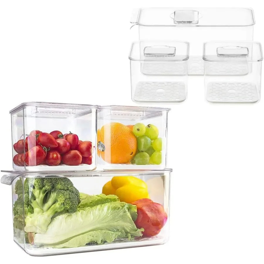 Fridge Produce Saver Food Storage Bin Containers
