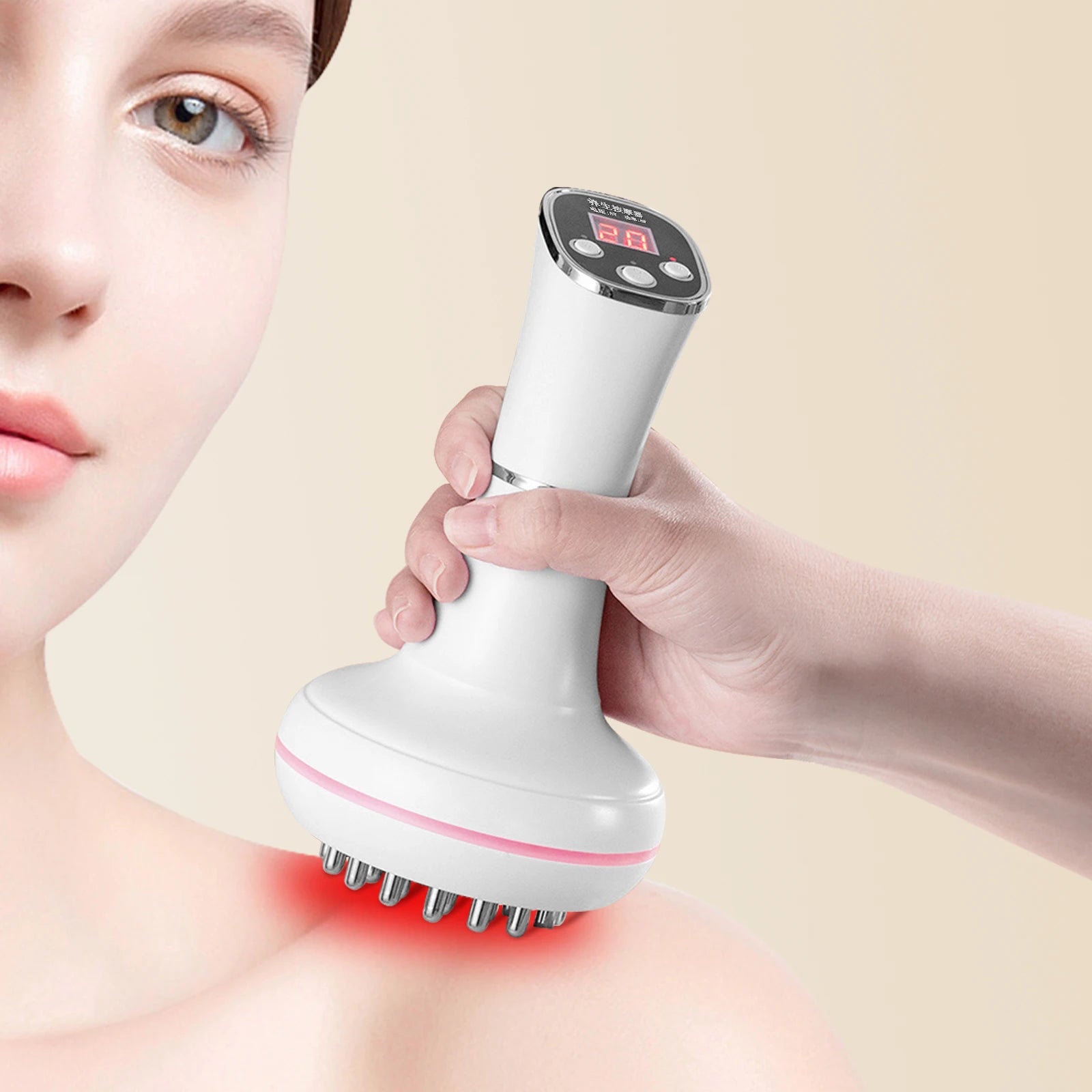 Household electric meridian brush leg abdomen shoulder and neck massager