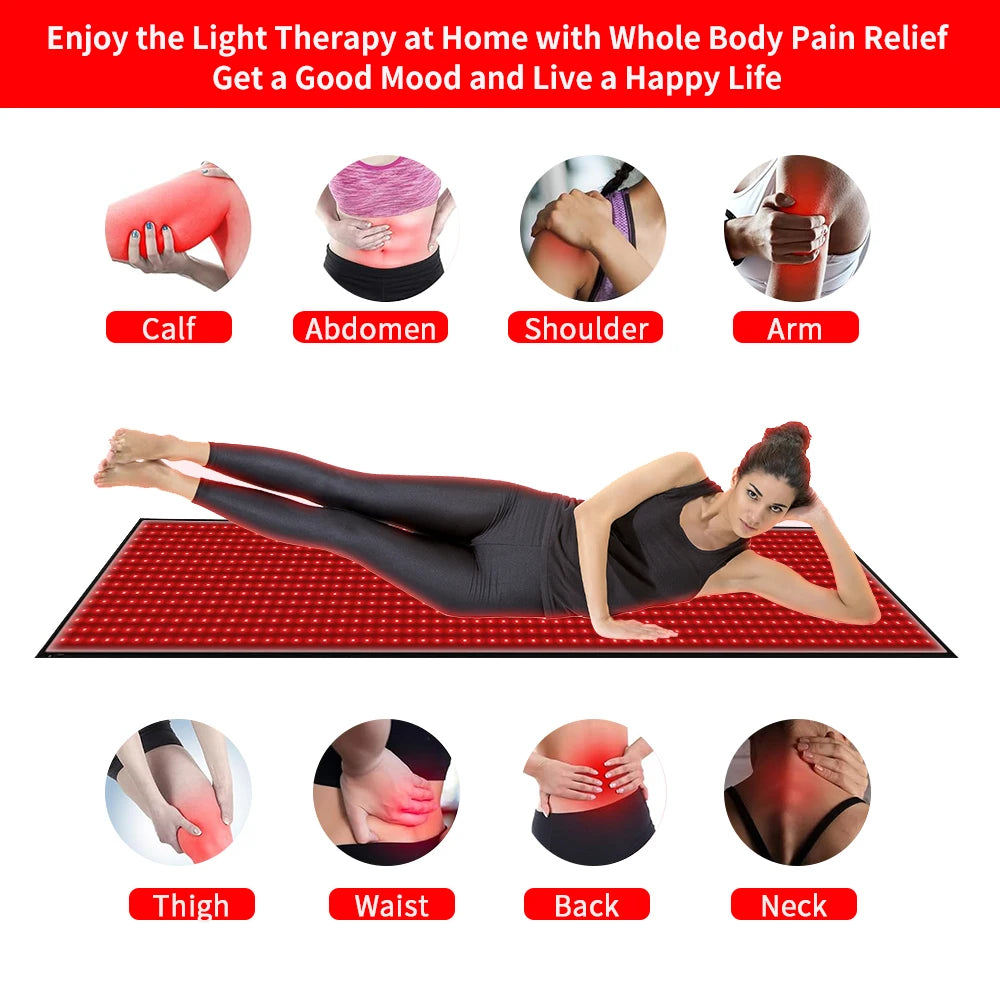Red Light Mat Full Body Whole Body LED Light Relax Pad