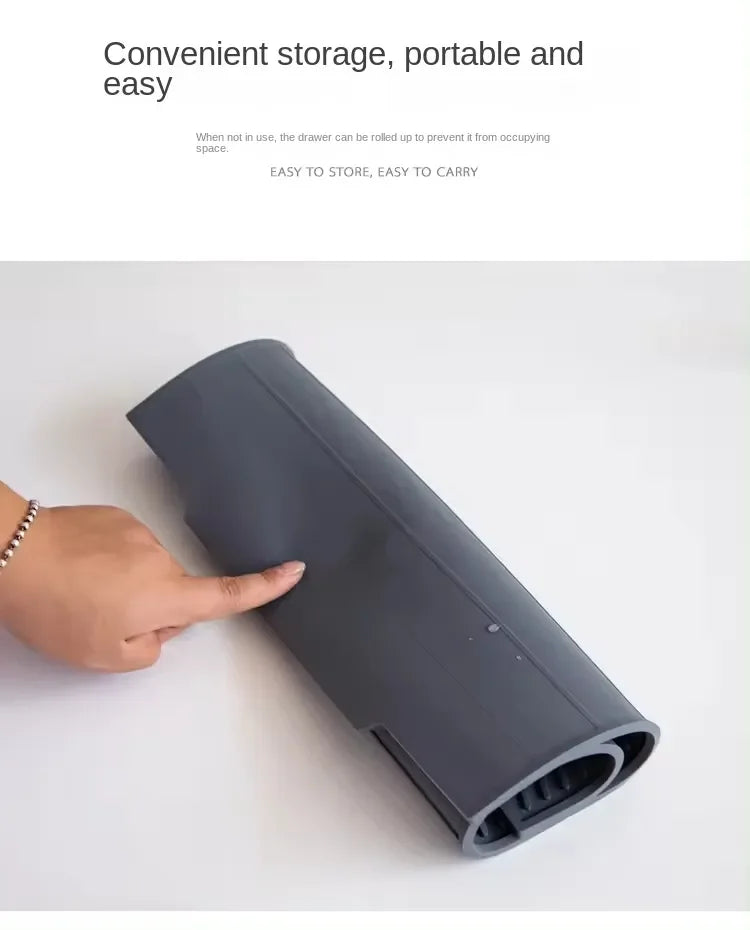 Silicone Dish Drying Mat with Drain Lip - Eco-Friendly Heat-Resistant Non-Slip Countertop Protector