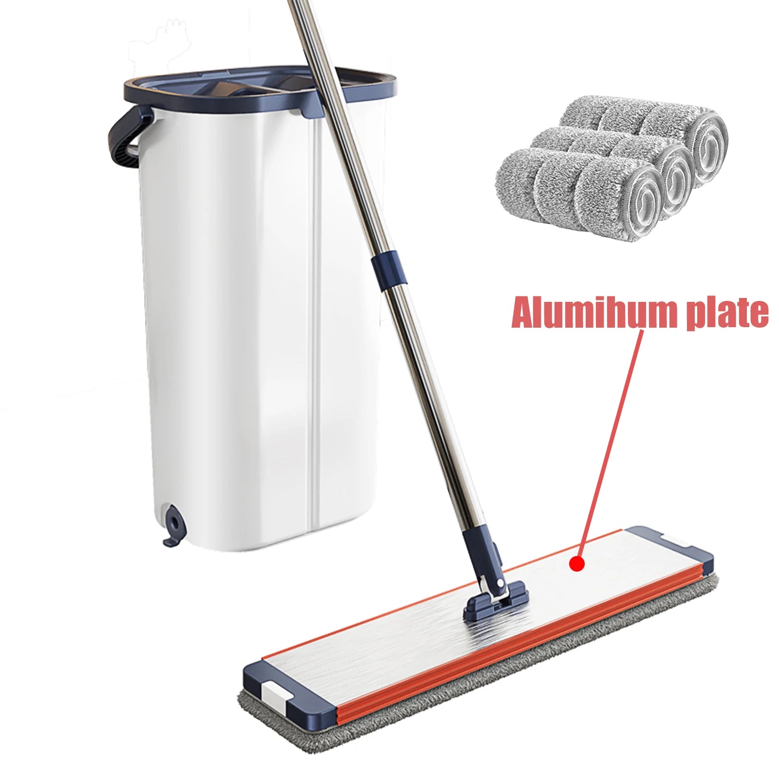 Floor washing mop,Mop Buckets Separate Clean and Dirty Water