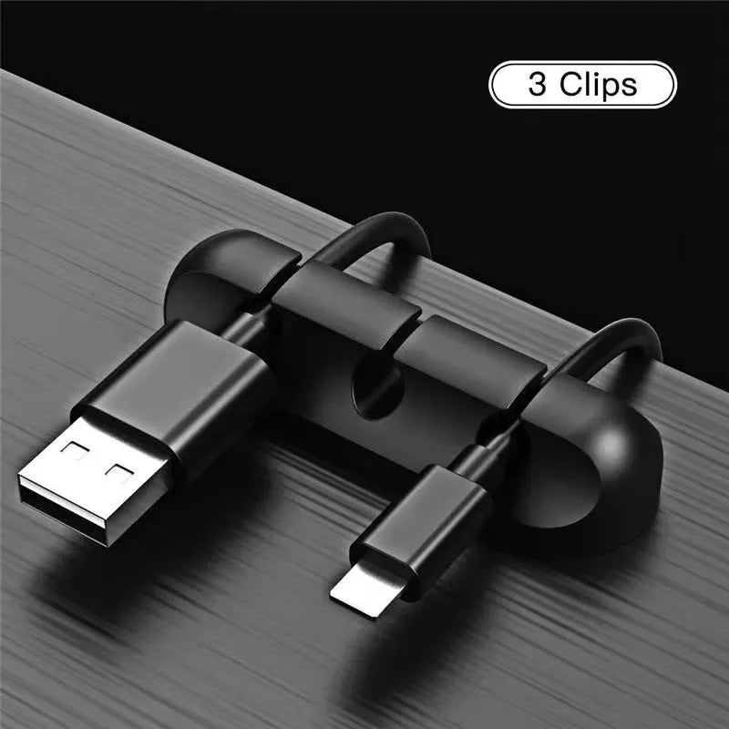 Adhesive Cable Holder Clips Cord Management Wire Organizer