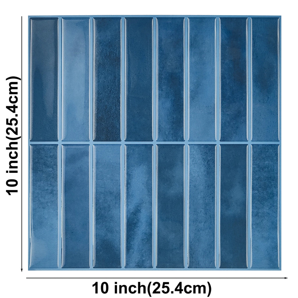 10 Sheets Peel and Stick Tiles 3D Waterproof Wall Tiles