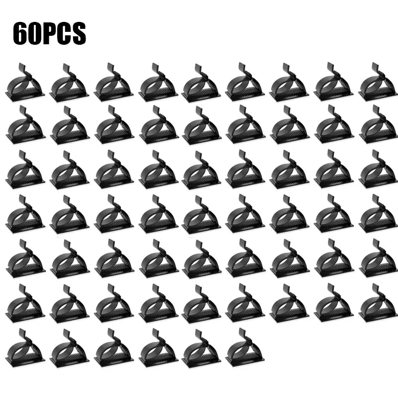 60/30/10PCS Self Adhesive Cable Management Organizer Clips