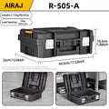 AIRAJ MultiFunctional Tier Stackable Rolling Plastic Portable Folding Tool Storage Box