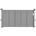 SucceBuy Retractable Baby & Pet Gate | Soft Mesh, 34" Tall | Anti-Crawl Bottom Strip | 55–110 Inches Wide