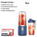 Portable Electric Juicers Blue Pink ABS Cup Multifunction