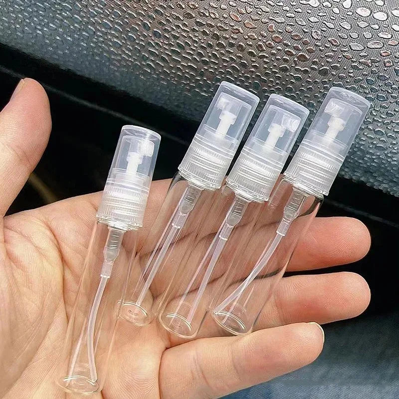 5/10Pcs 3ml 5ml 10ml Clear Mini Perfume Glass Bottle
