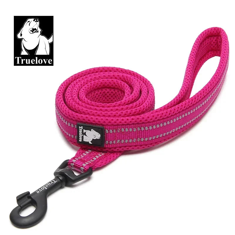 Truelove Soft Pet Leash Reflective Nylon Mesh Padded Puppy Large Dog or Cat Walking Training