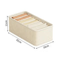Underwear & Sock Storage Box - Compartmentalized Drawer Organizer for Clothes