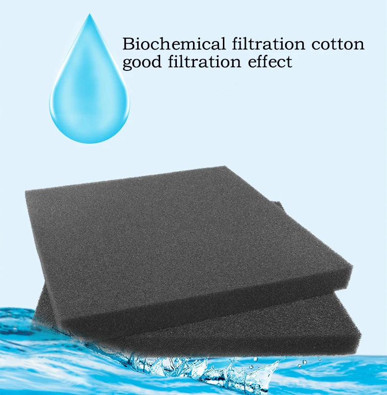 Aquarium Bio Sponge Filter Media | Cut-to-Fit Foam Pads for Fish Tanks & Koi Ponds | 15/25/35/50 PPI