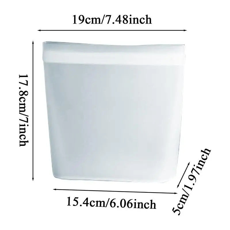 Silicone Food Storage Bags Leakproof Reusable Freezer Bags