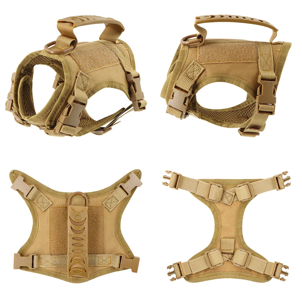 LISM Tactical Cat Harness | Escape-Proof Vest with Air Cushion Support & Control Handle | Adjustable for Cats & Small Dogs