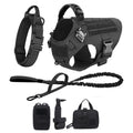 PETRAVEL Tactical Dog Harness & Leash Set | 1050D Nylon Vest | Quick-Release, MOLLE System | S–XL for Medium & Large Dogs