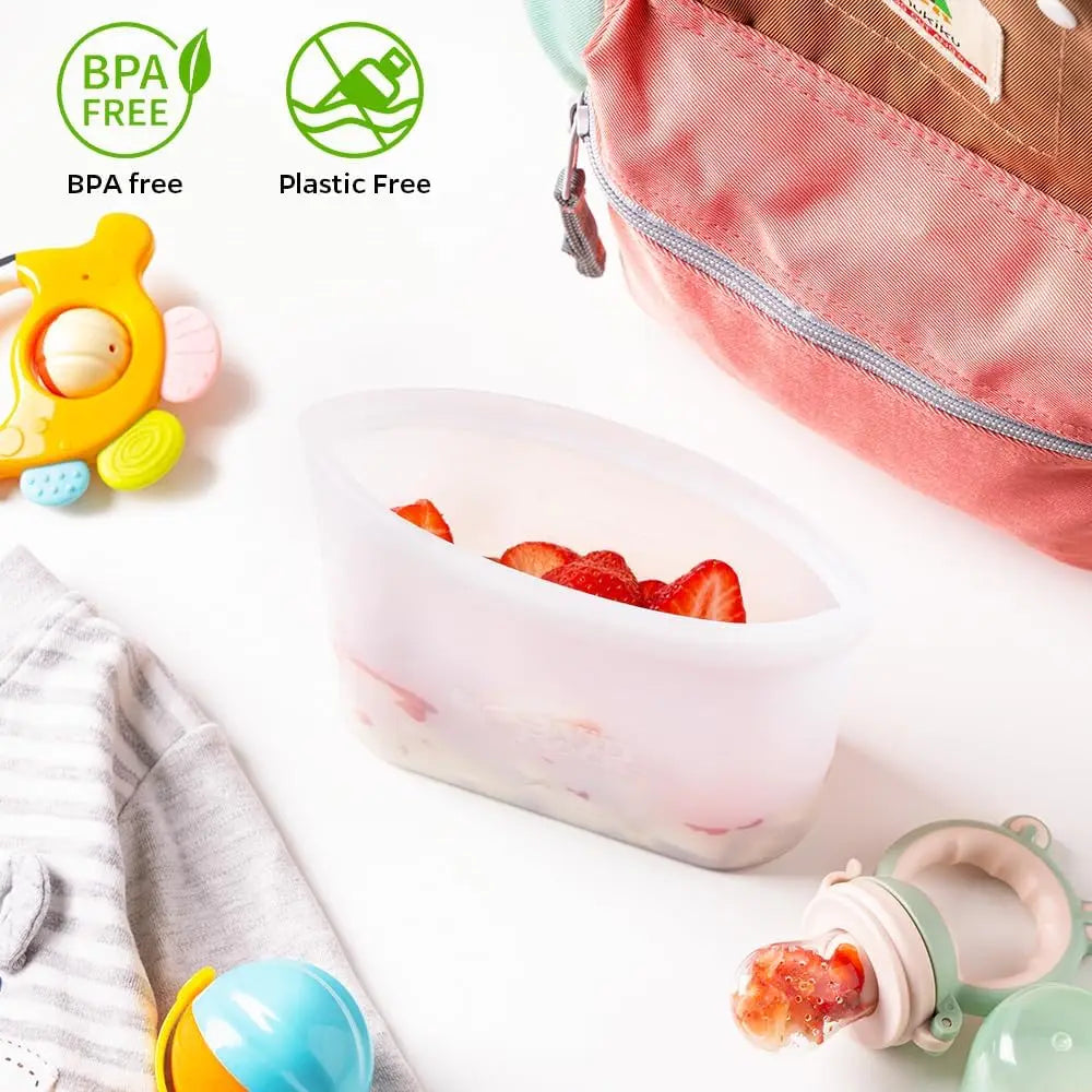 Reusable 100% Silicone Food  Bags