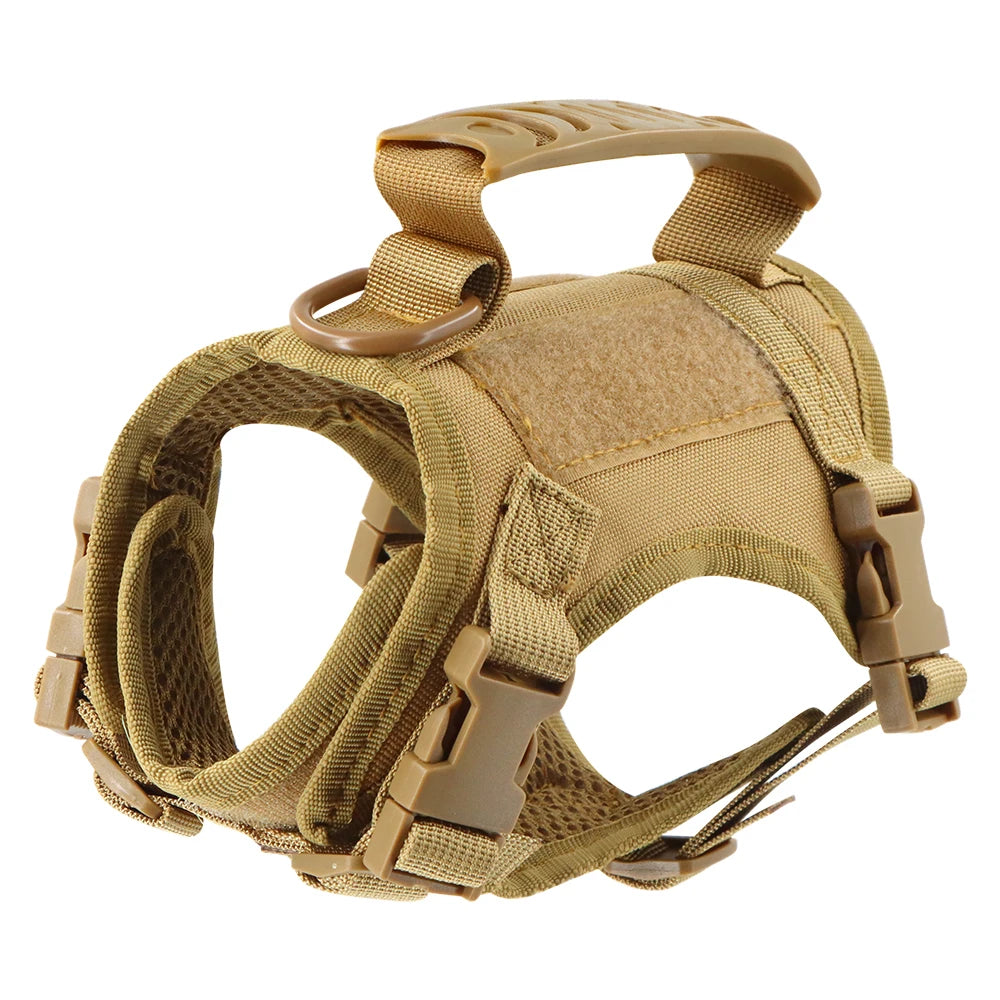 LISM Tactical Cat Harness | Escape-Proof Vest with Air Cushion Support & Control Handle | Adjustable for Cats & Small Dogs