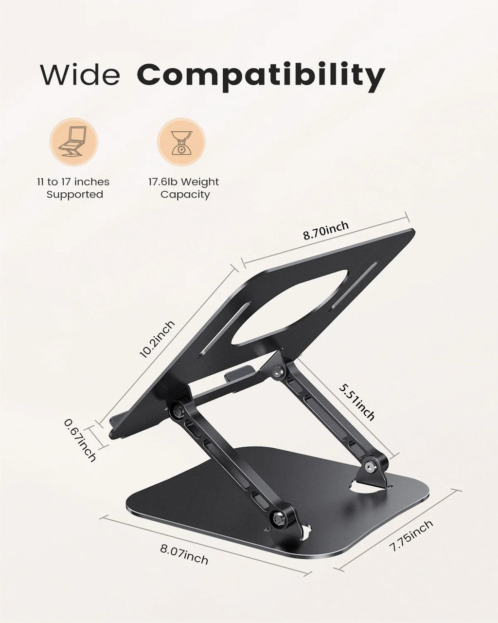 ST01 Portable 11–16-inch Adjustable Laptop Stand