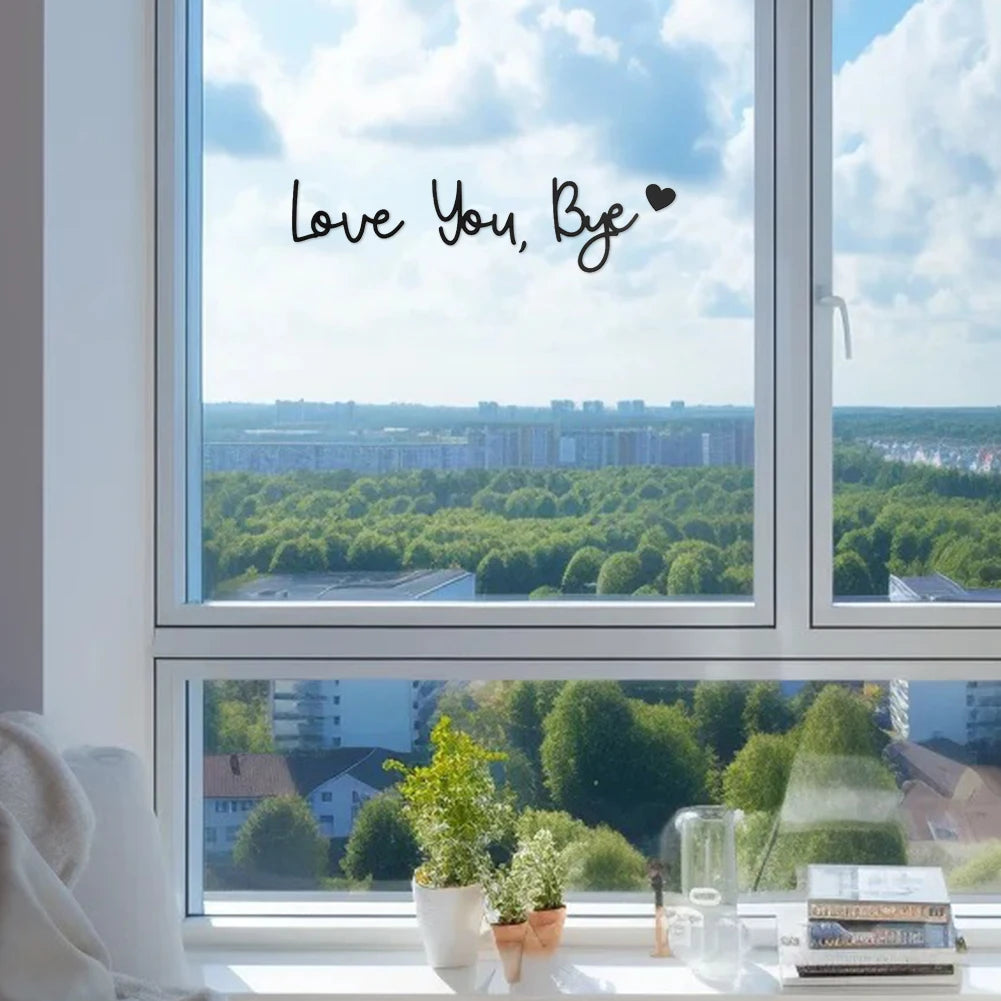 Love You Bye Wood Sign Wall Decoration Valentine Decorations for Home