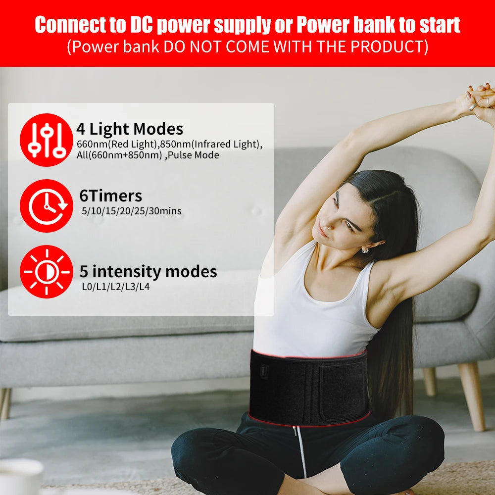 Red Light Therapy Belt , Relaxing Muscle, Inflammation, Improve Circulation