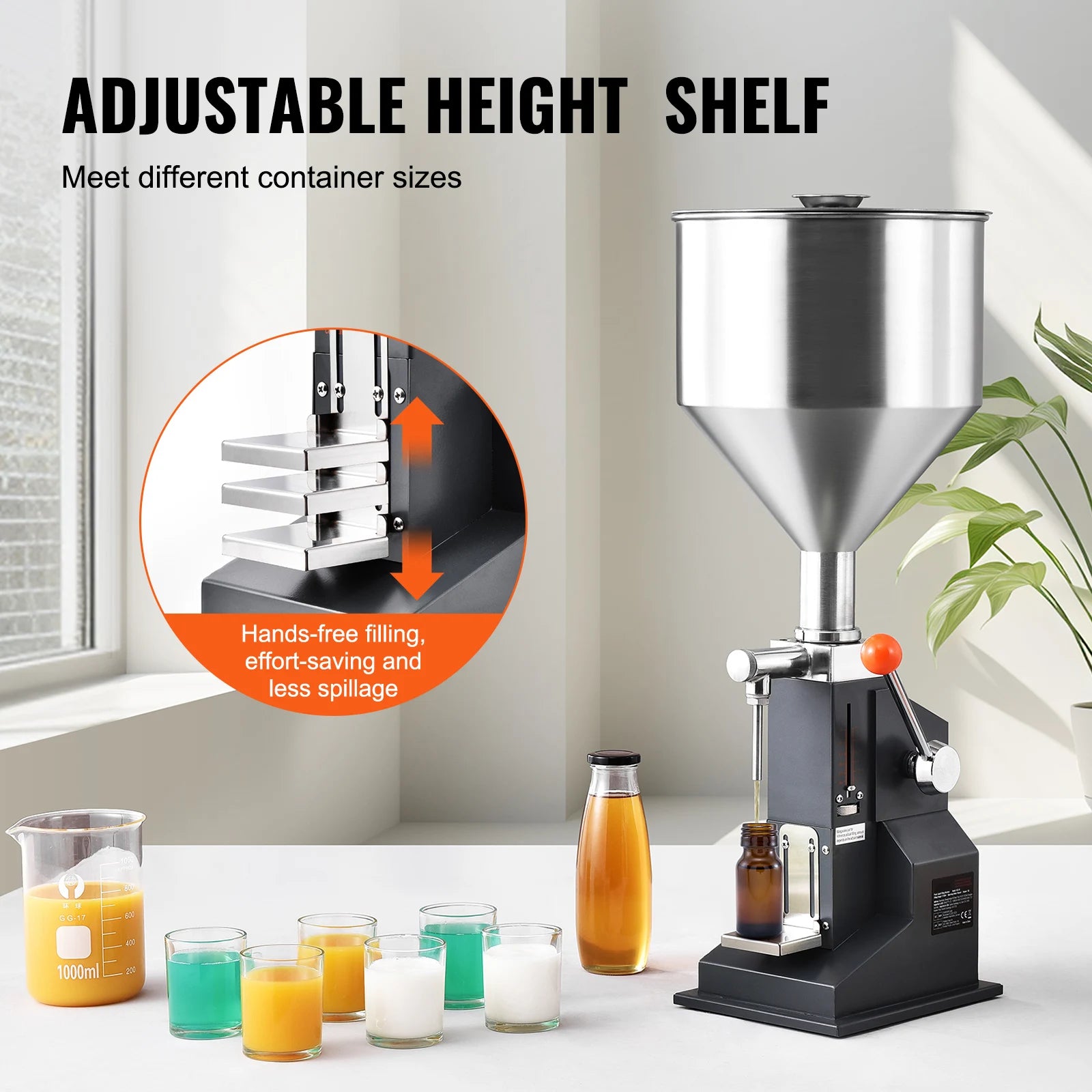 SucceBuy 5-100ml /5-50ml Manual Paste Liquid Filling Machine