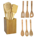 Multi-Purpose Wooden Spoon & Spatula Set - Eco-Friendly Kitchen Tool Kit for Mixing & Cooking