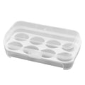 Egg Protection Box with Lid - Grid Egg Carrier for Fridge Organization