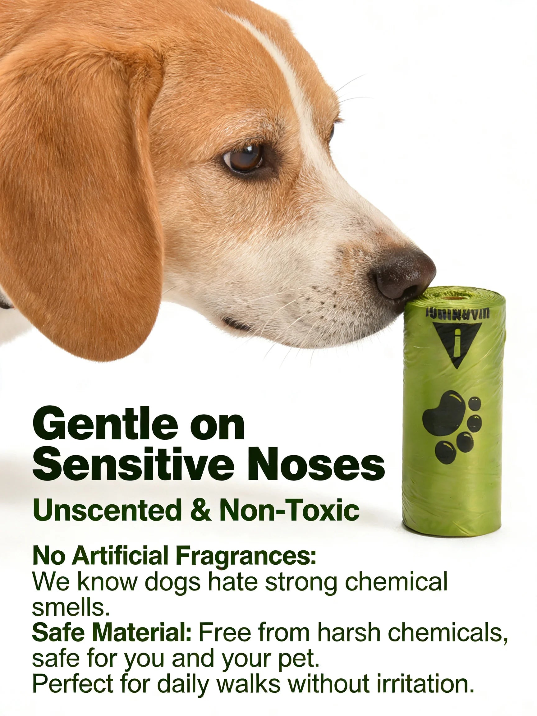 Eco-Friendly Dog Waste Bags | Extra Thick, Leak-Proof & Unscented | EPI Biodegradable Poop Bags for Dog Walking