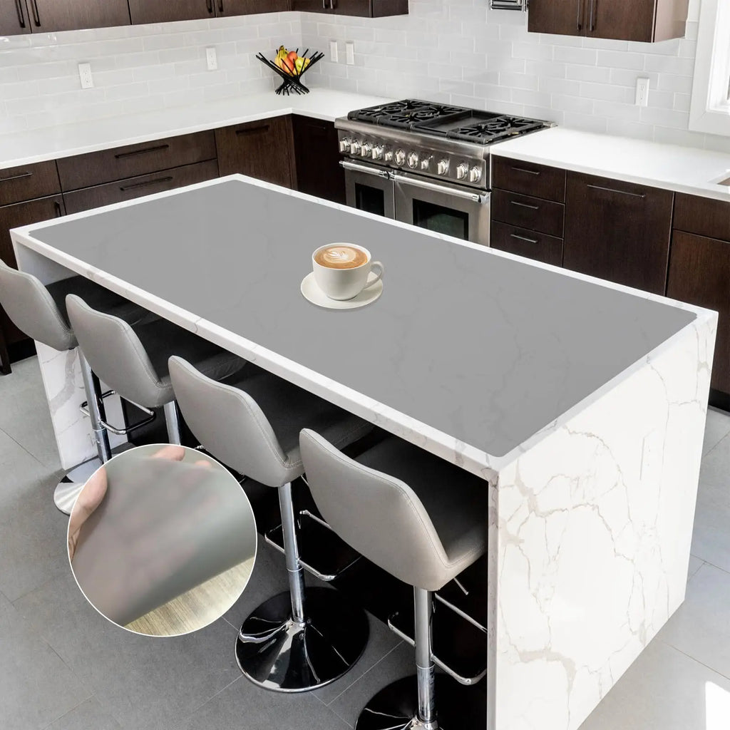 Extra Large Soft Table Mat (Heat-Resistant & Waterproof) - Reusable Oil-Proof Desk Pad for Kitchen & Office