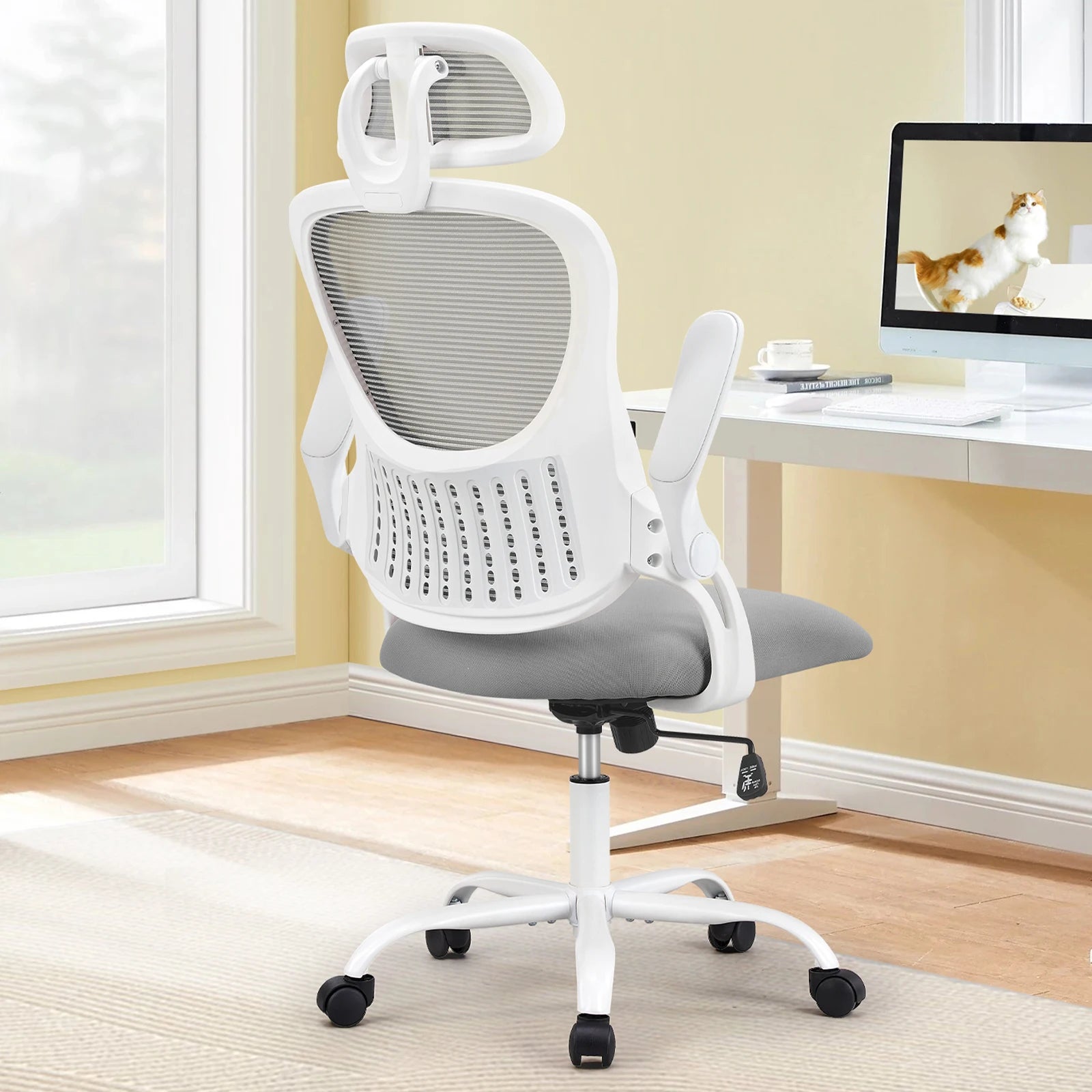 JHK Mesh Ergonomic Office Computer Desk