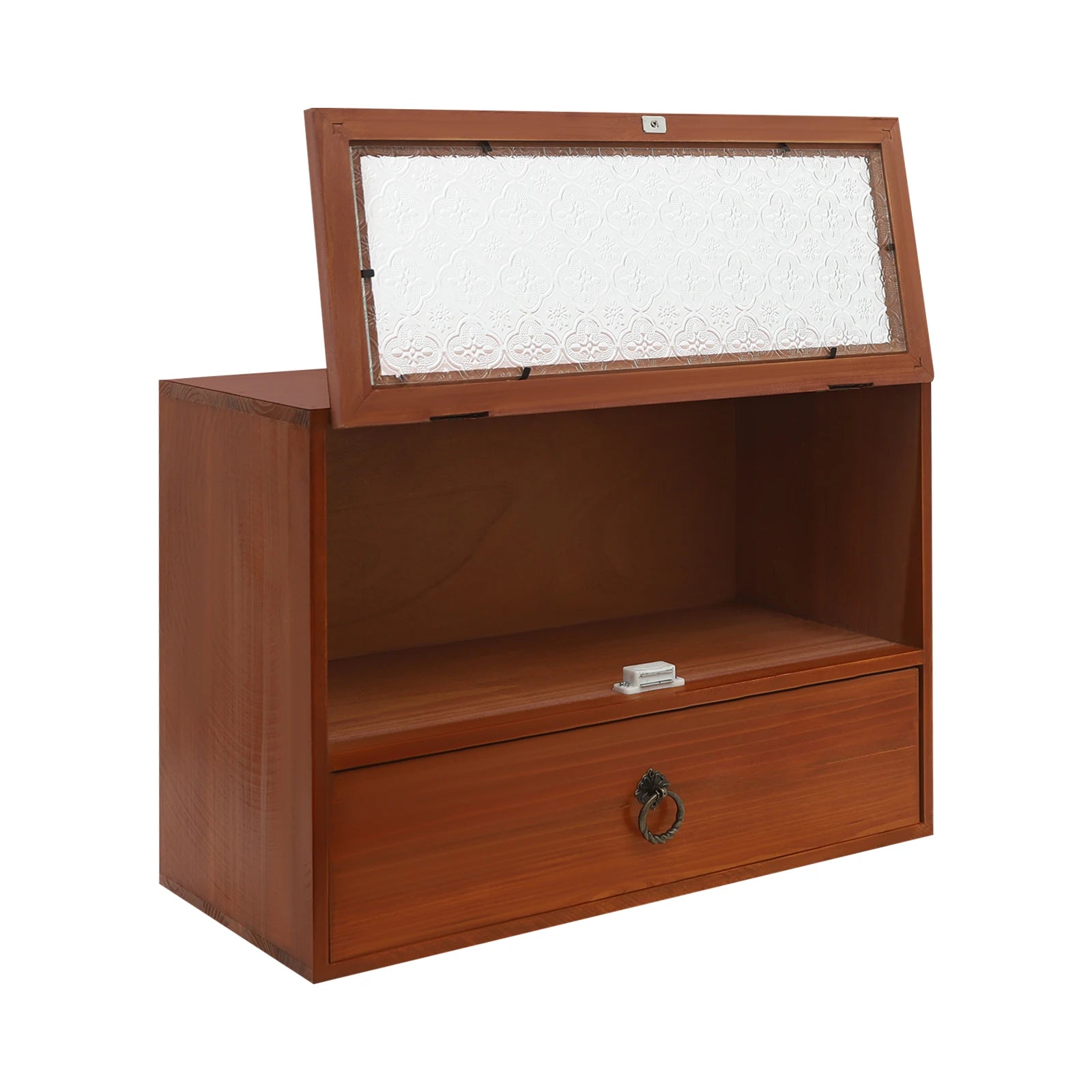 2-Tier Vintage Storage Drawer - Tabletop Organizer Cabinet for Jewelry & Small Accessories