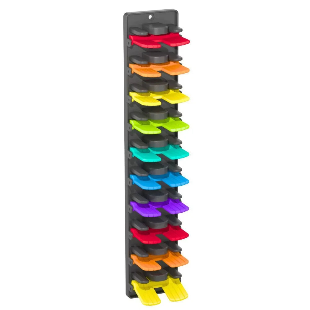 Baseball Cap Organizer Rack - Adjustable Hat Holder with Spring Clips for Doors/Closets