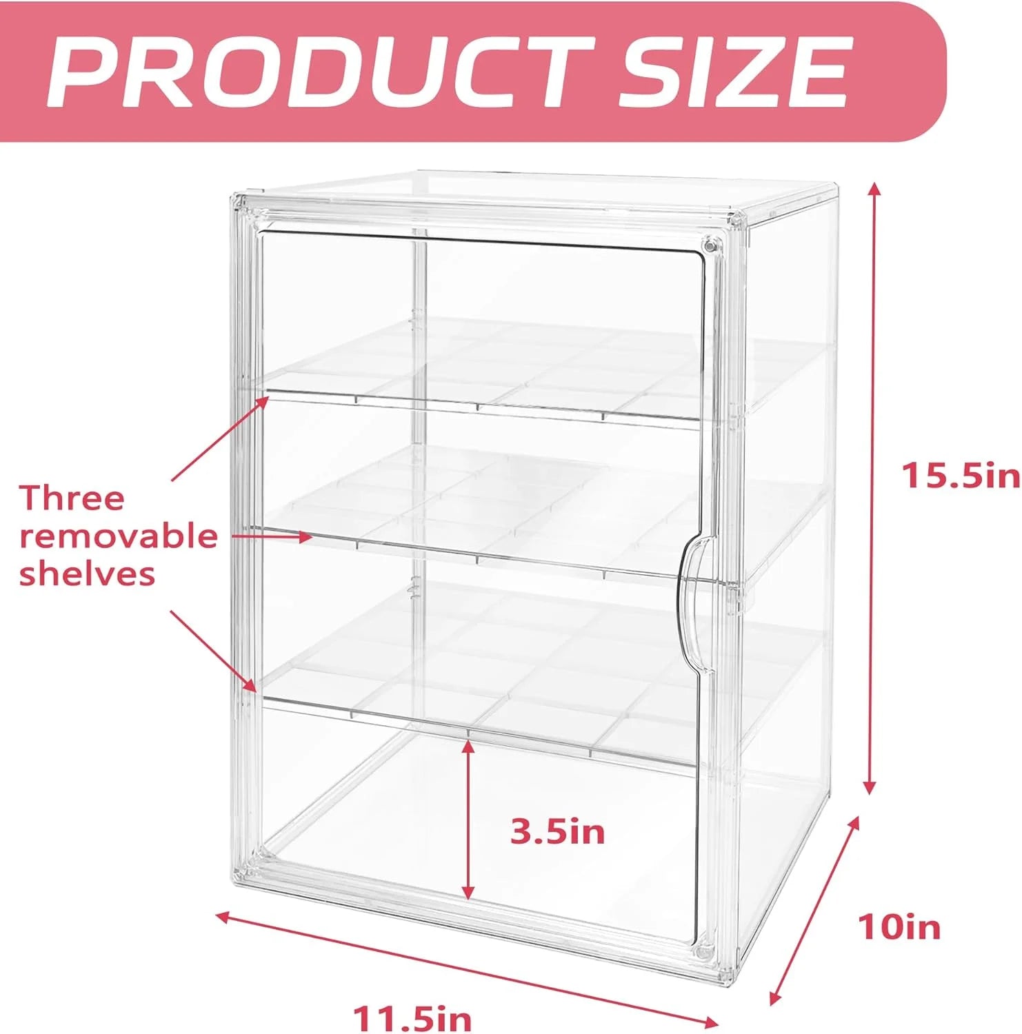 Transparent Display Box - Acrylic Storage Case for Collectibles & Action Figures