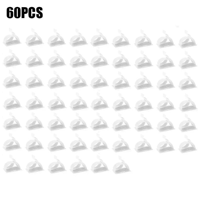 60/30/10PCS Self Adhesive Cable Management Organizer Clips